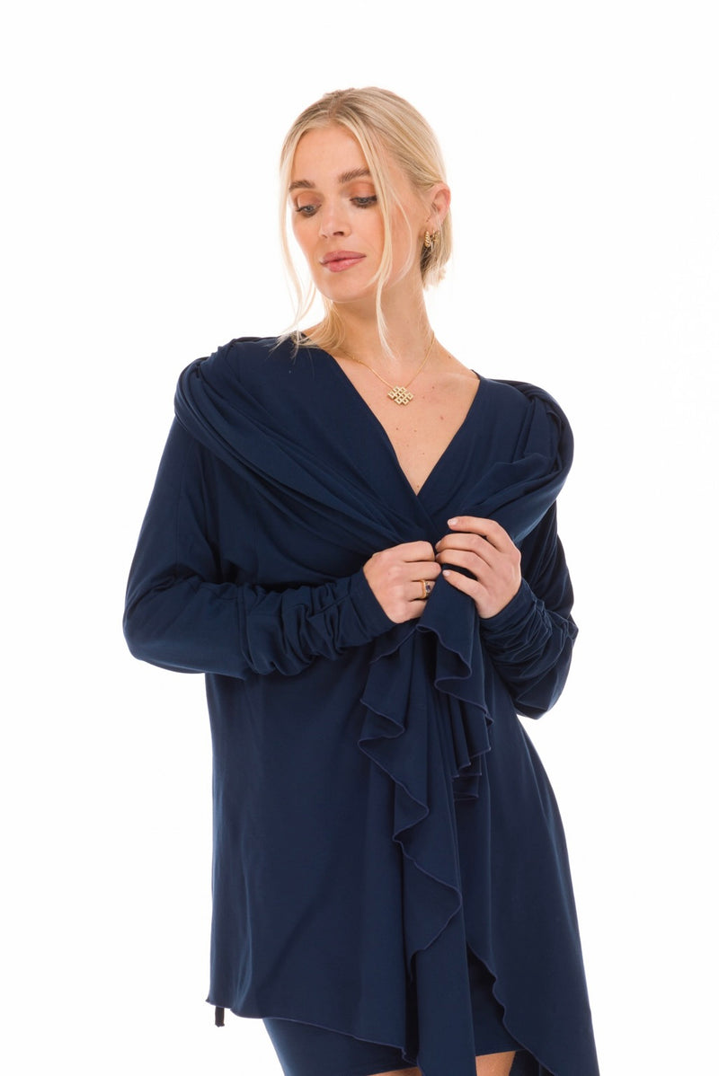 BAMBOO WATERFALL JACKET NAVY