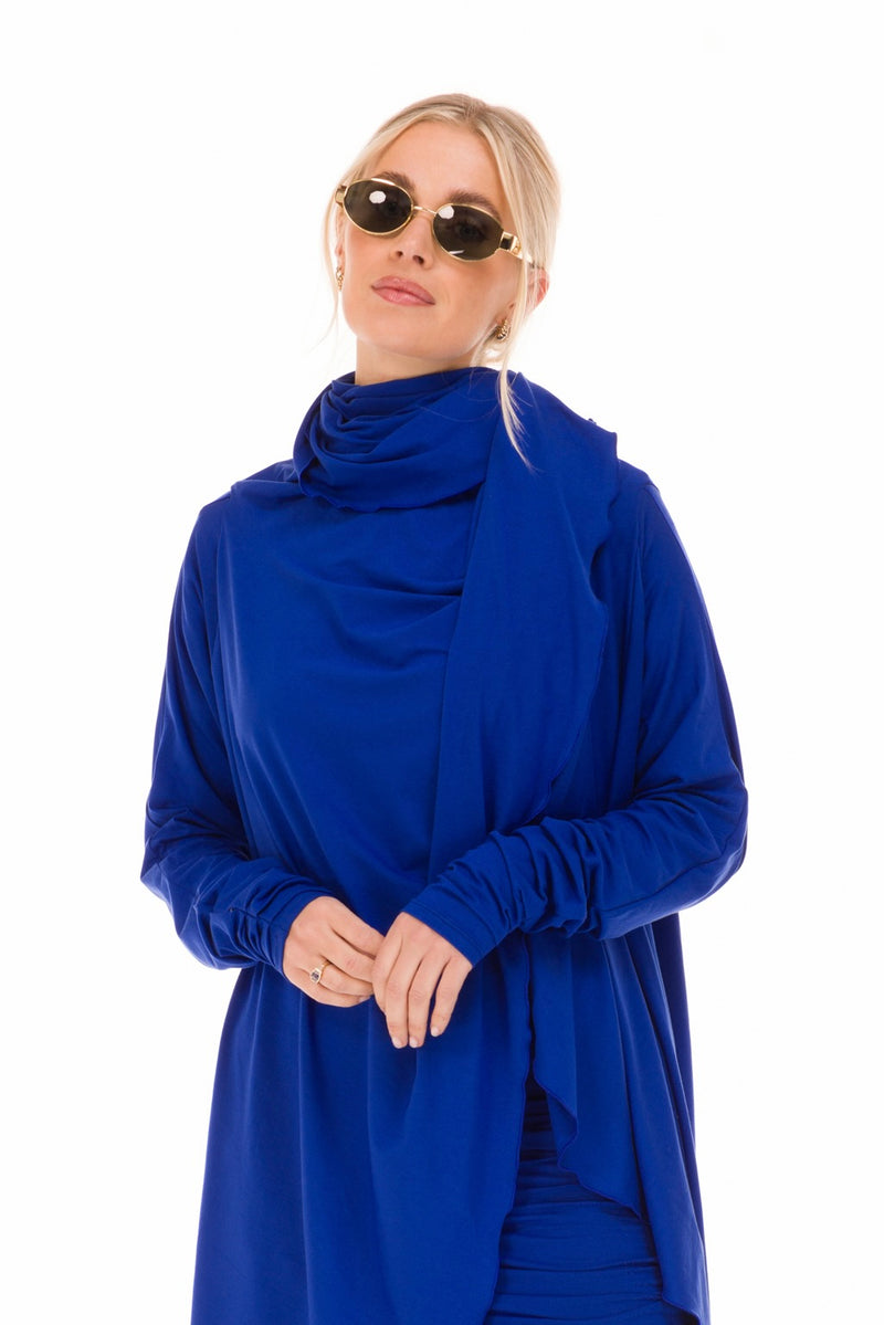 BAMBOO WATERFALL JACKET COBALT BLUE