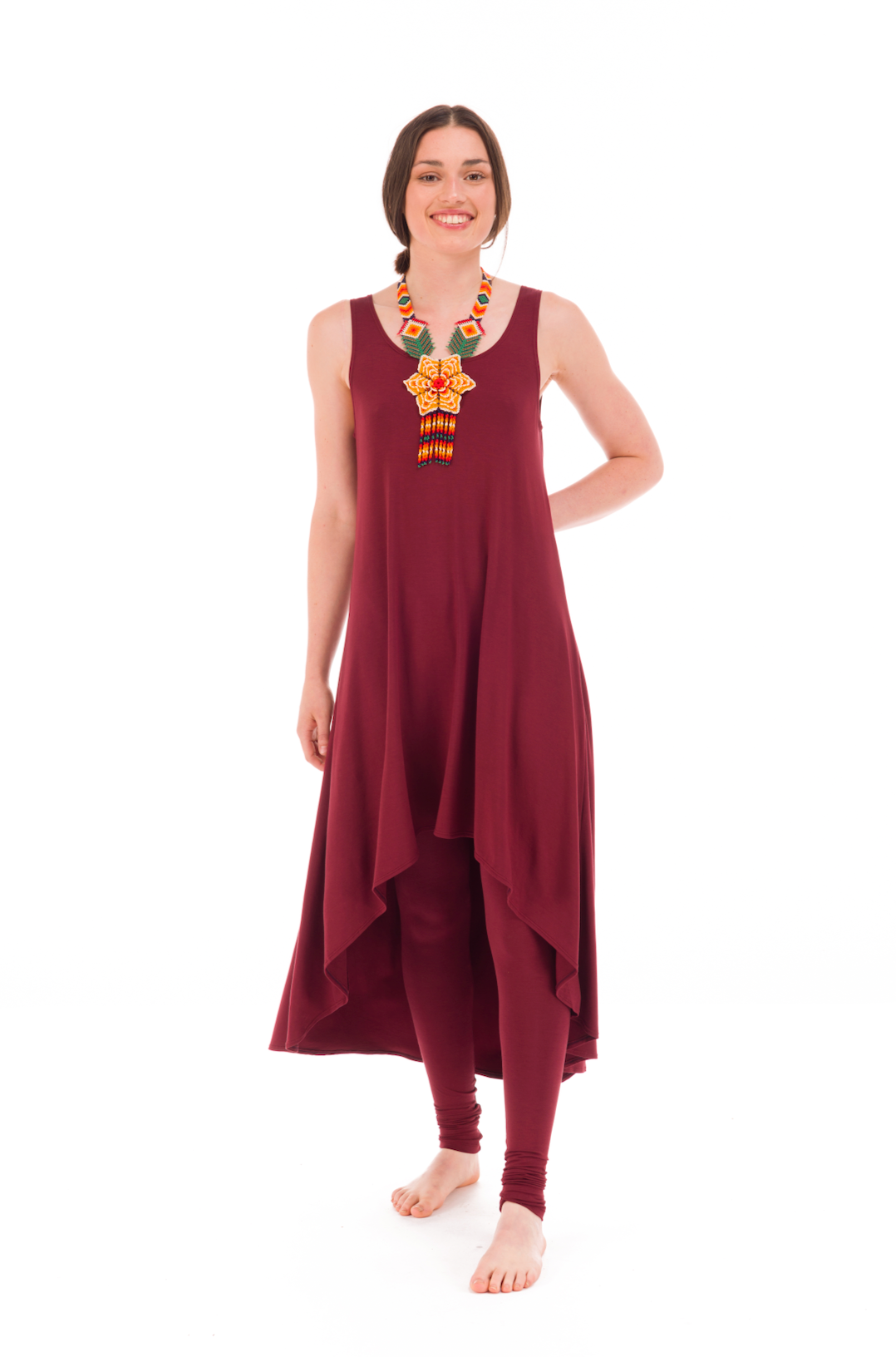 ELFIN DRESS BURGUNDY