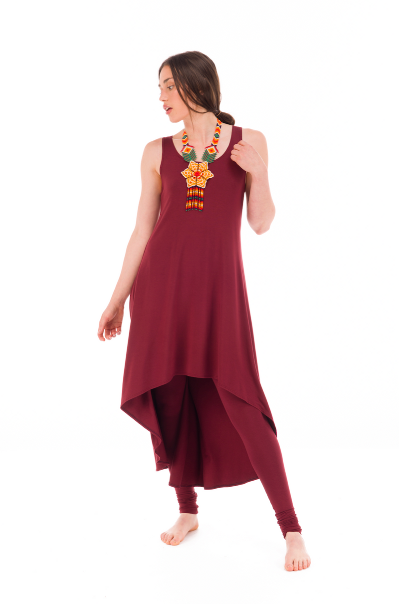 ELFIN DRESS BURGUNDY