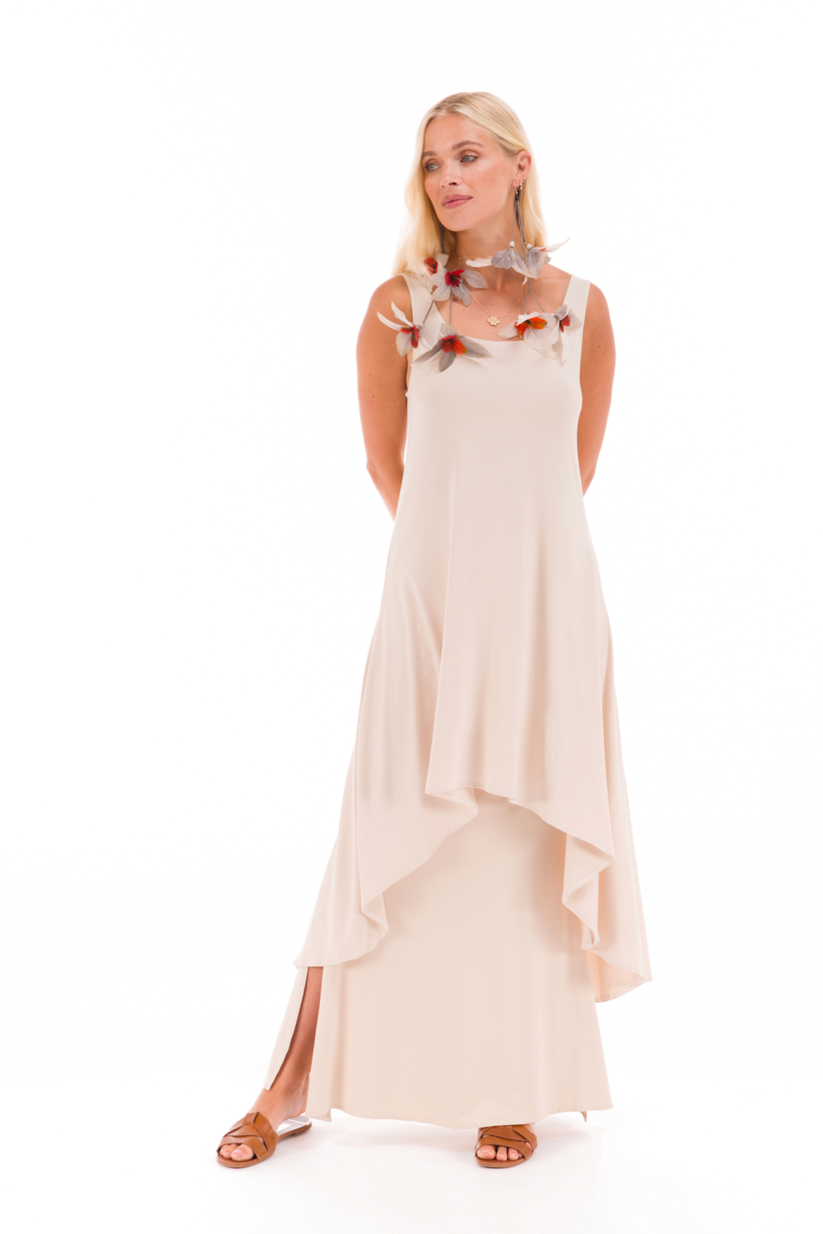 BAMBOO ELFIN DRESS ECRU