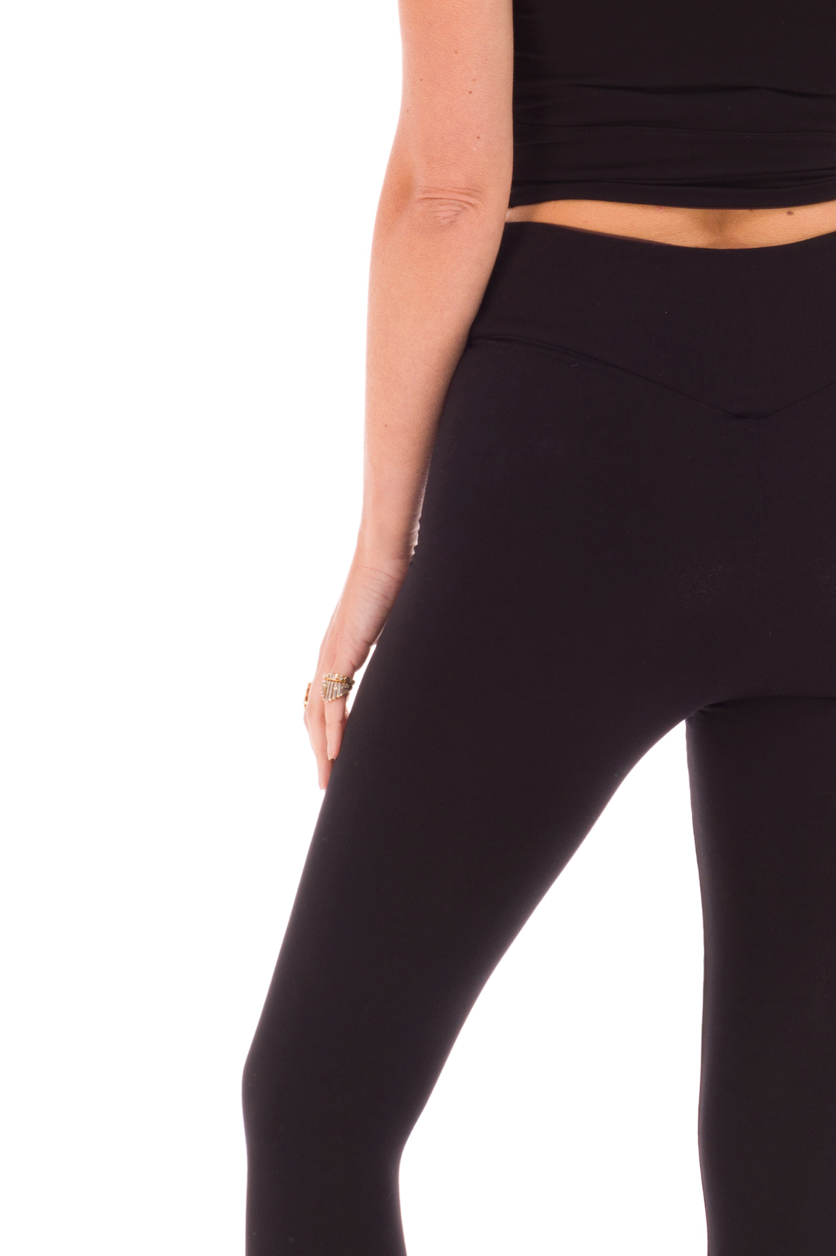 REVERSIBLE YOGA PANTS BLACK- BROWN