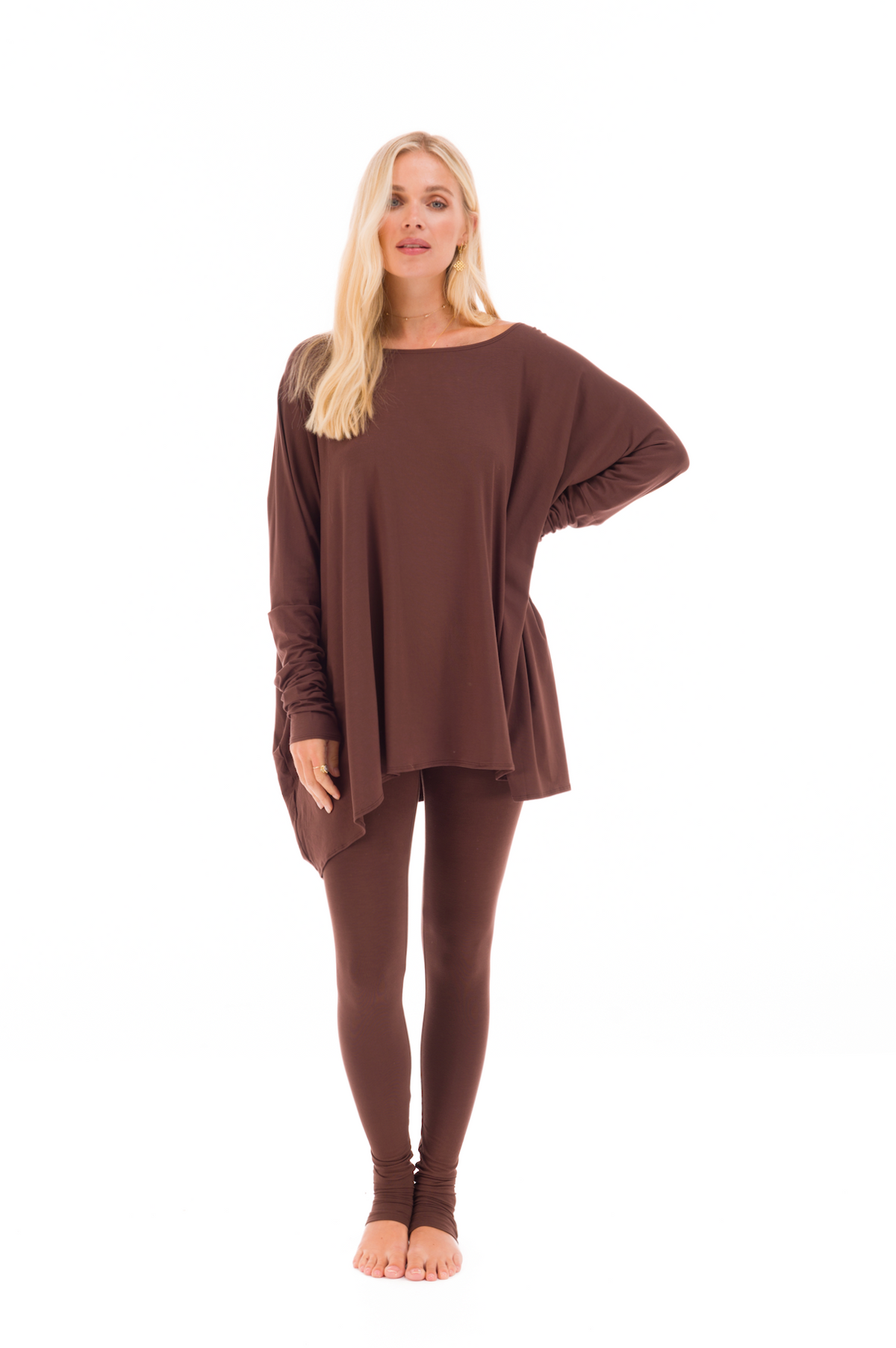 LONG LEGGINGS BROWN