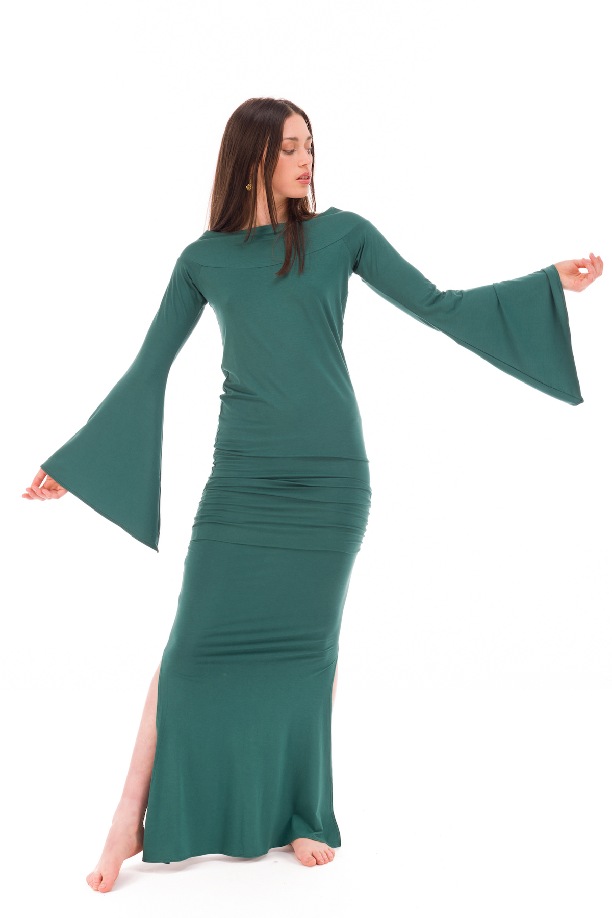 ANGEL WING SLEEVE DRESS TOP FLORESTA