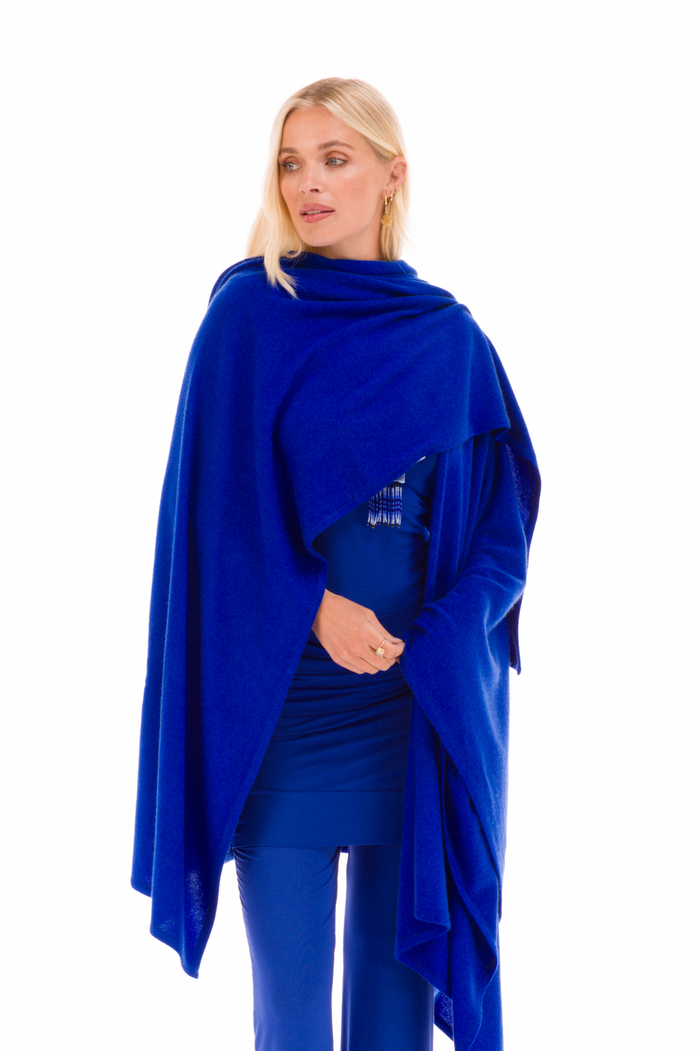 2 PLY AVALON CASHMERE CAPE ROYAL BLUE