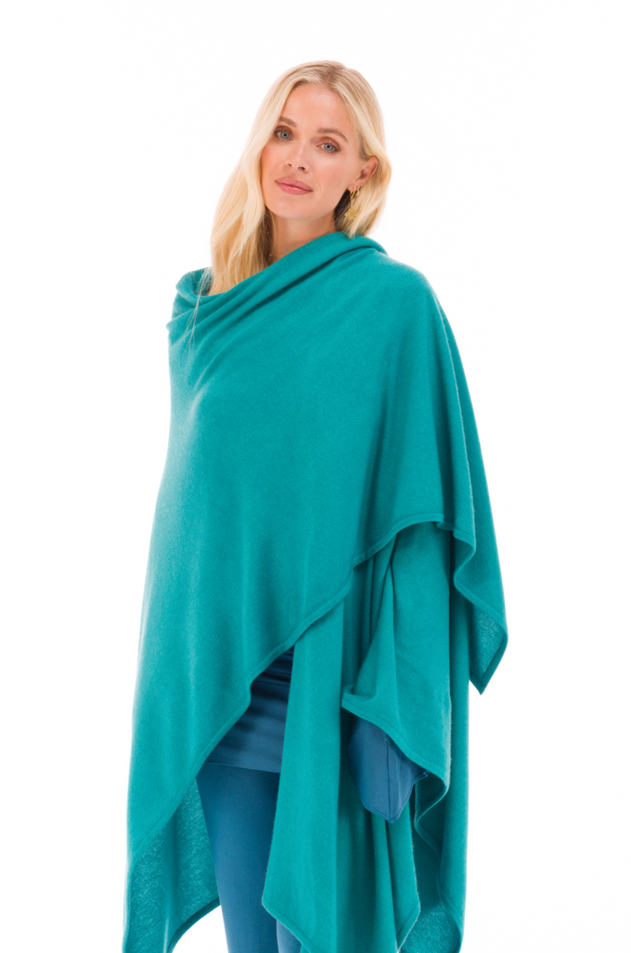 2 PLY AVALON CASHMERE CAPE AQUA