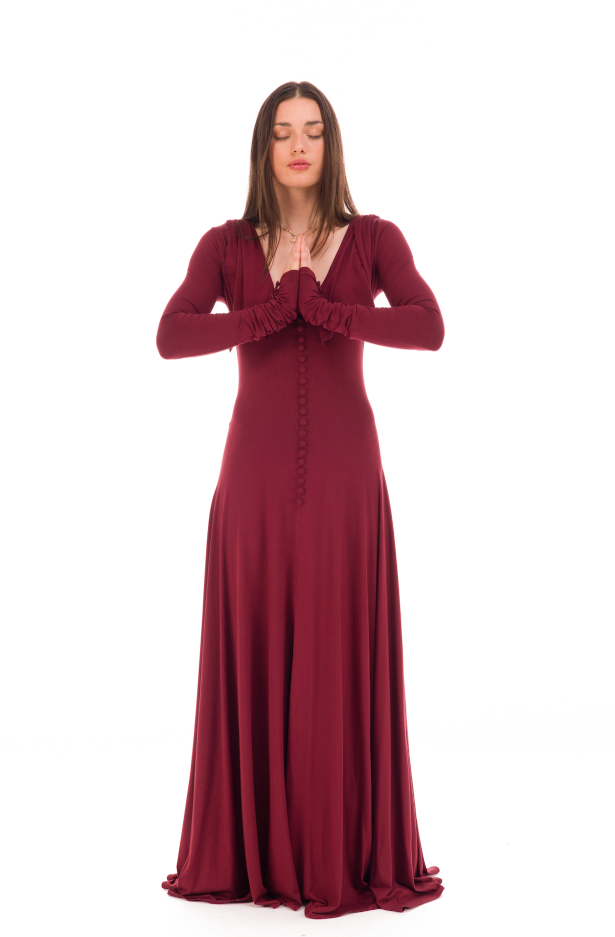 BAMBOO SOUL SISTER CEREMONY DRESS BURGUNDY