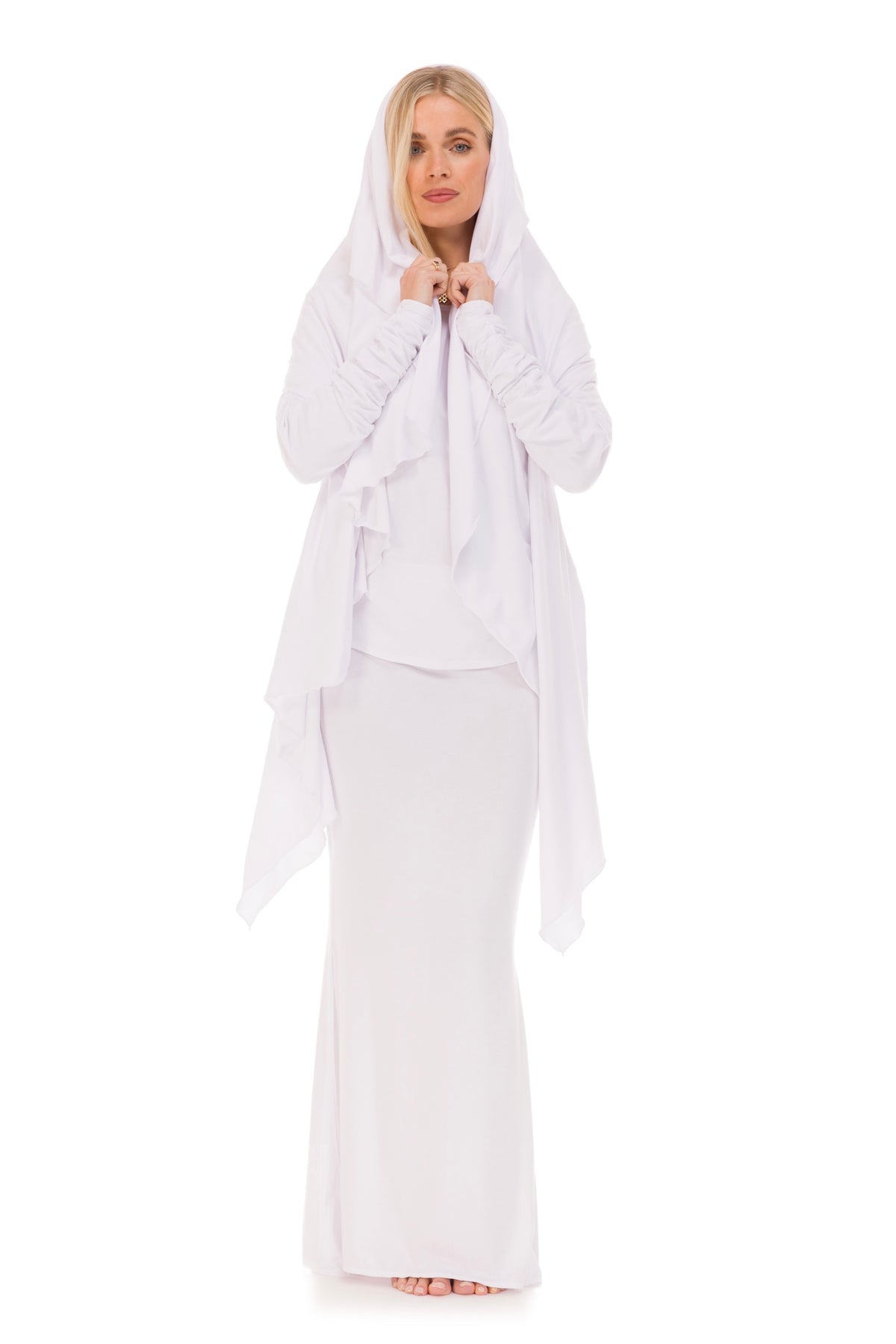 BAMBOO WATERFALL JACKET WHITE