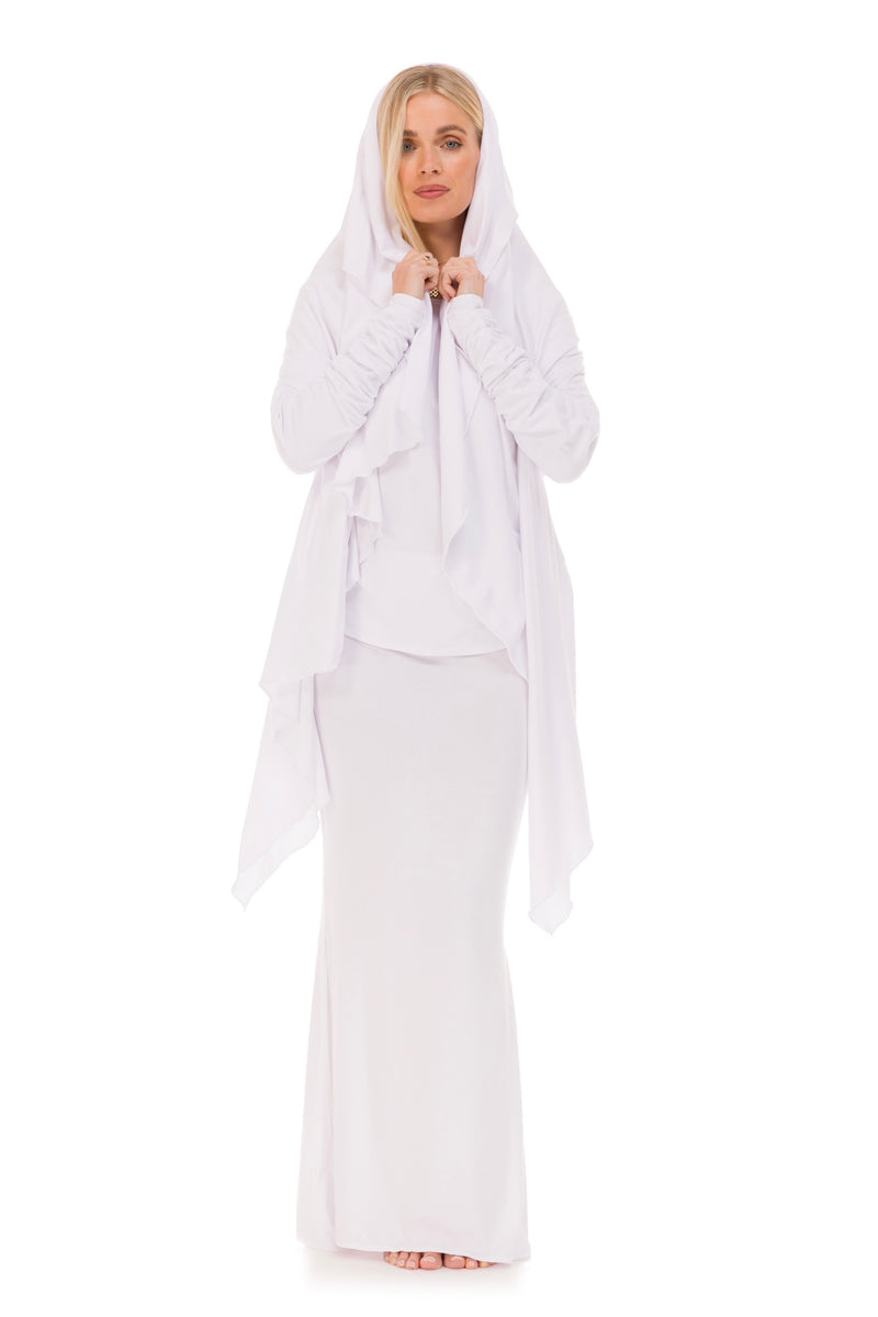 BAMBOO WATERFALL JACKET WHITE
