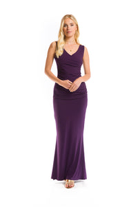 BAMBOO SIDE SLIT SKIRT DEEP PURPLE