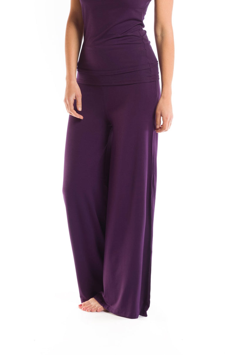 PALAZZO PANTS DEEP PURPLE