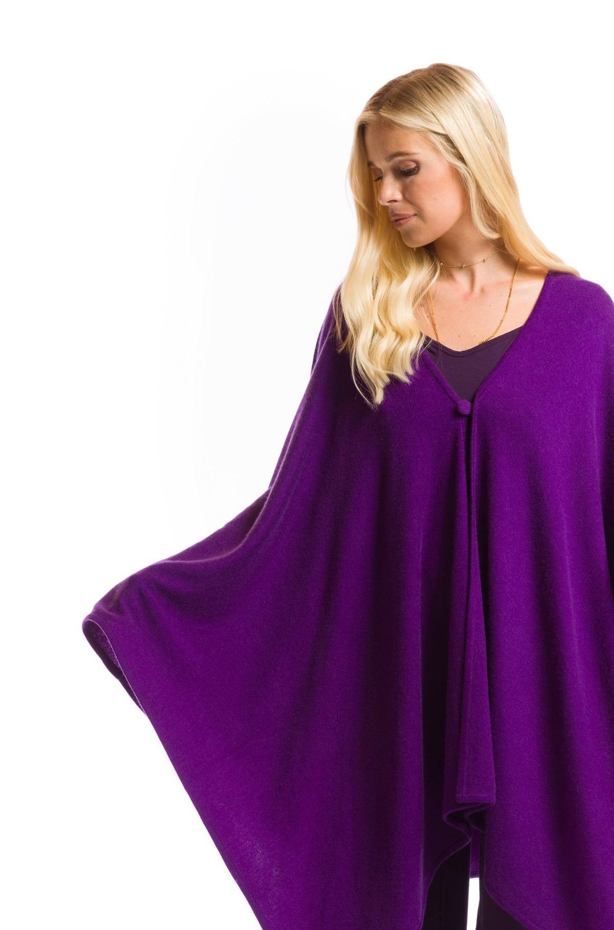 2 PLY AVALON CASHMERE CAPE PURPLE