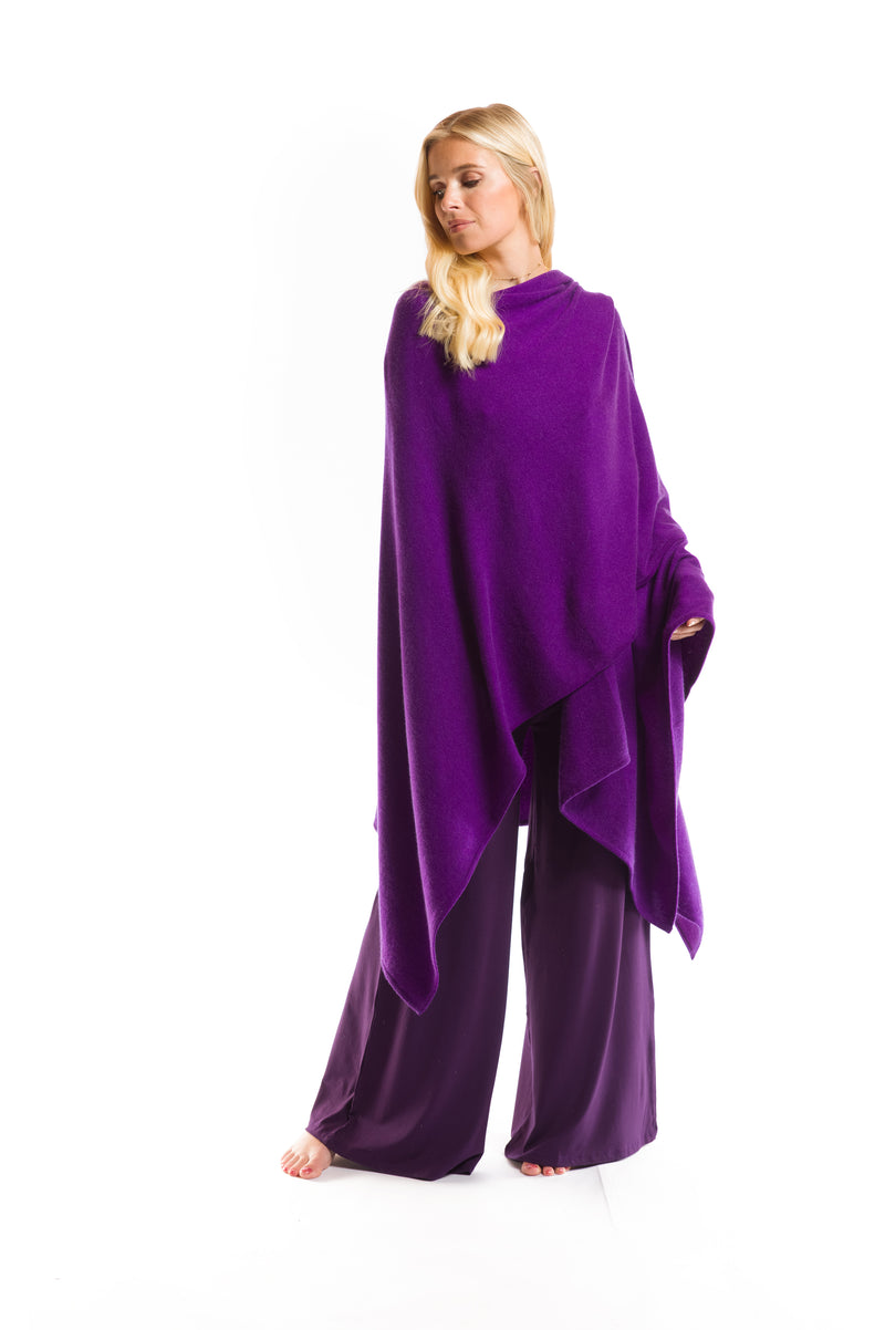 2 PLY AVALON CASHMERE CAPE PURPLE