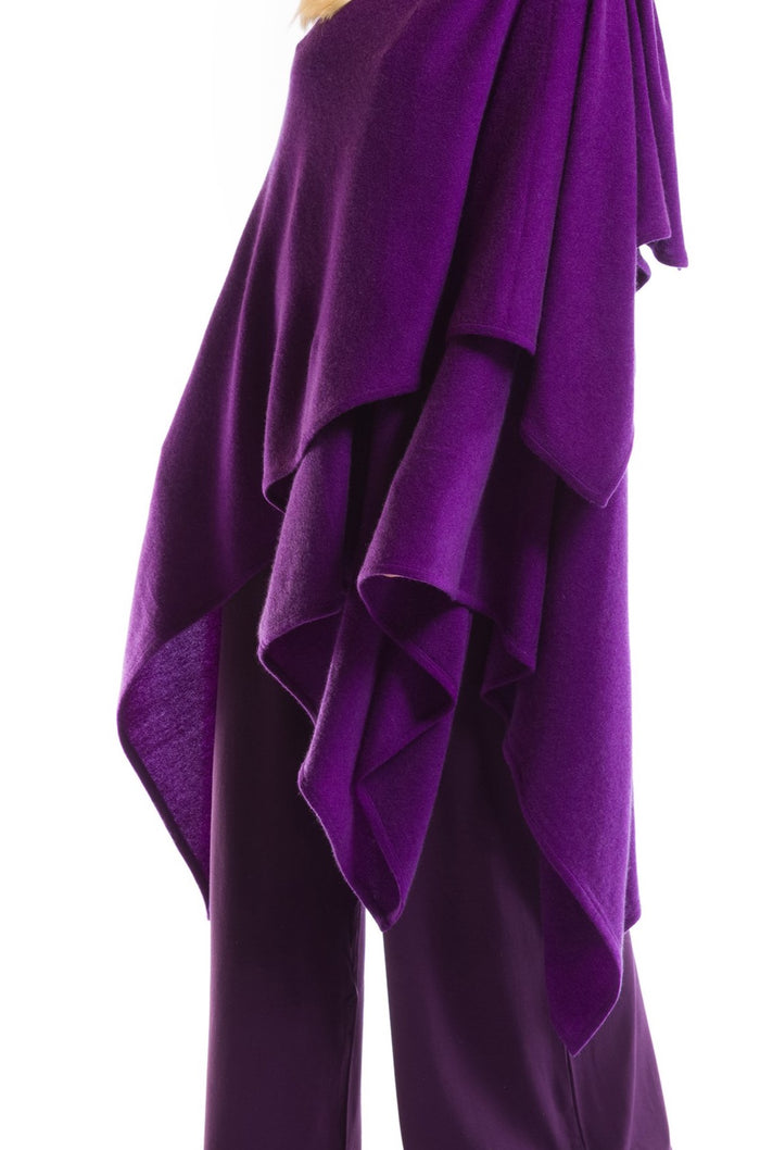 2 PLY AVALON CASHMERE CAPE PURPLE