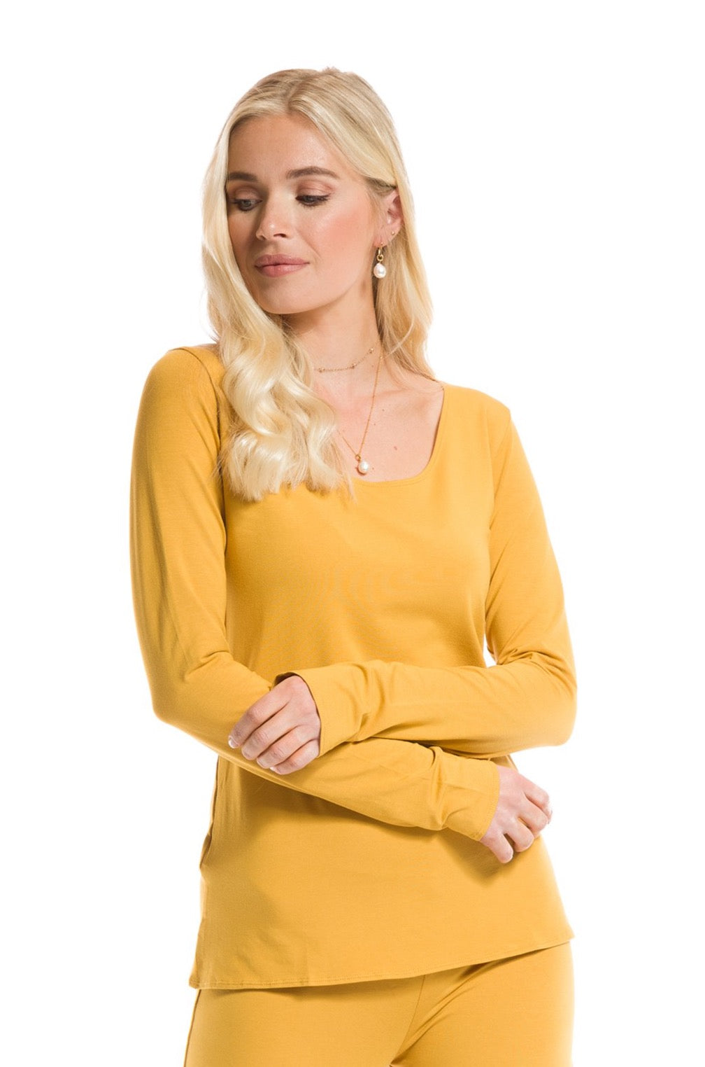 LONG SLEEVE TOP TIBETAN YELLOW