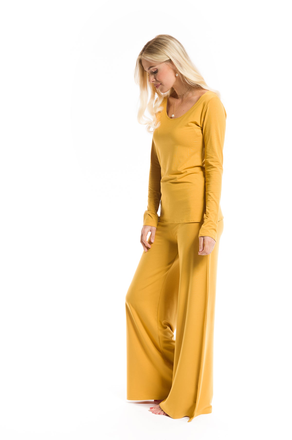 LONG SLEEVE TOP TIBETAN YELLOW