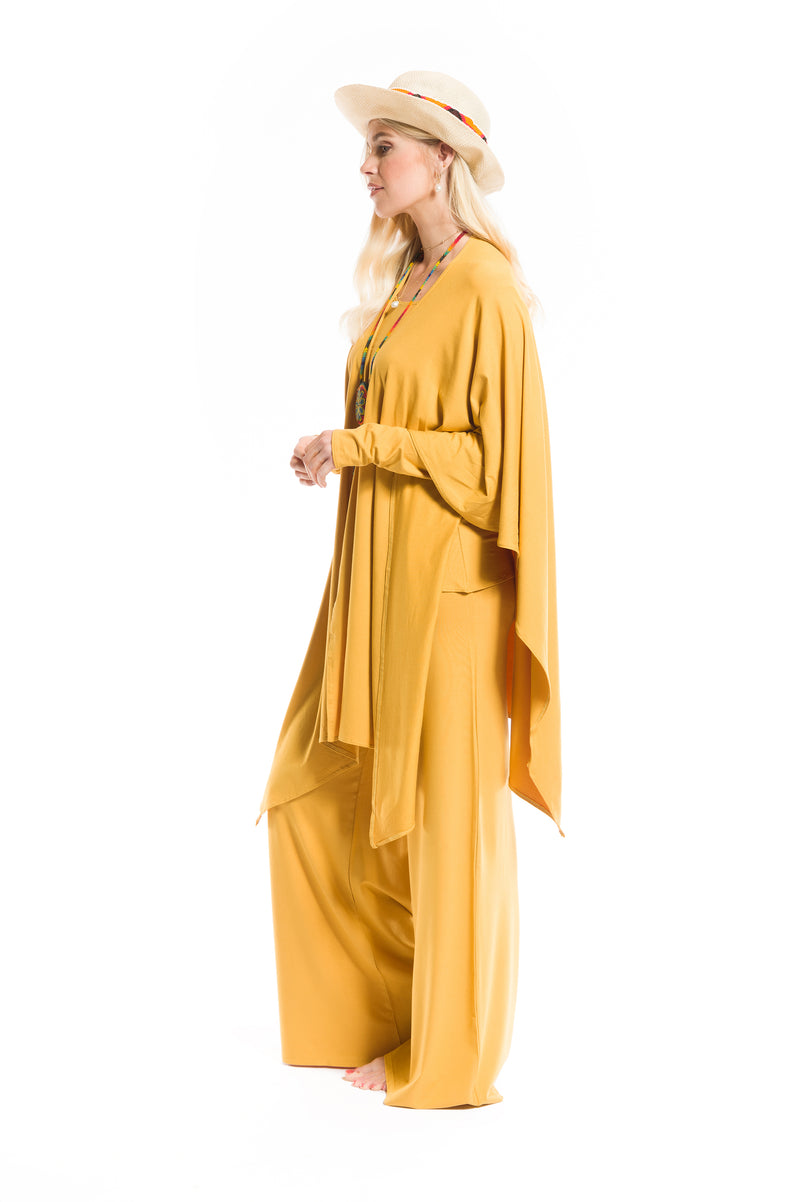 BAMBOO WRAP TOP TIBETAN YELLOW