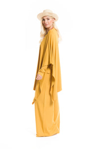 BAMBOO PALAZZO PANTS TIBETAN YELLOW