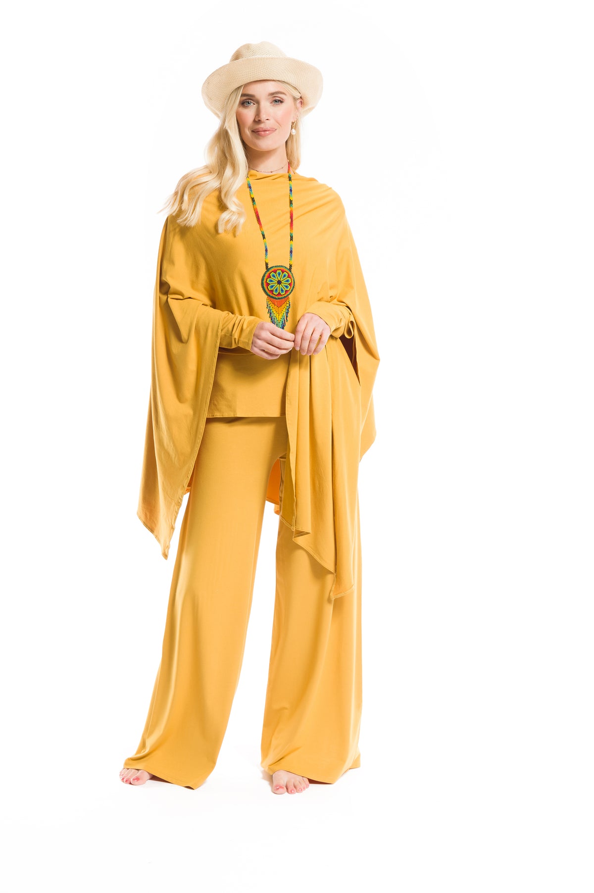 WRAP TOP TIBETAN YELLOW