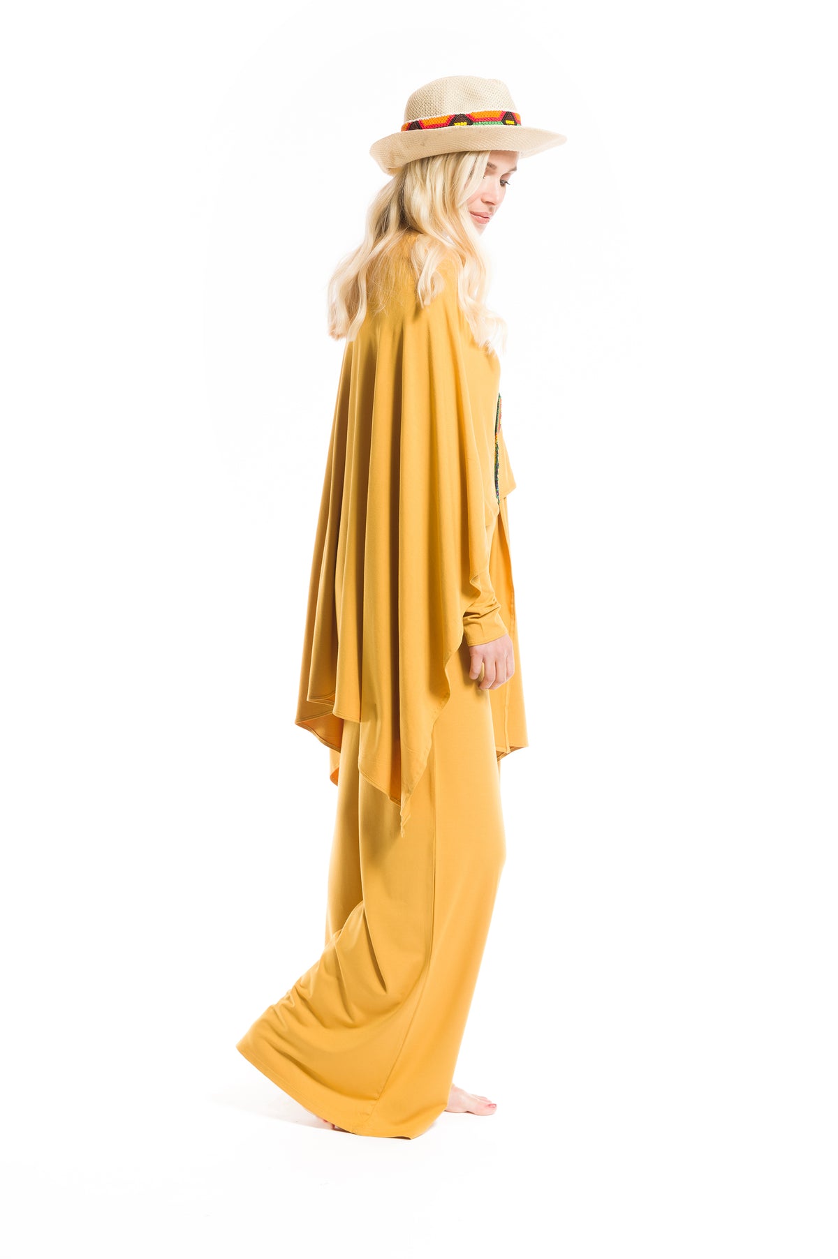 BAMBOO WRAP TOP TIBETAN YELLOW