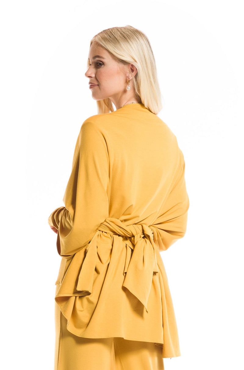 BAMBOO WRAP TOP TIBETAN YELLOW