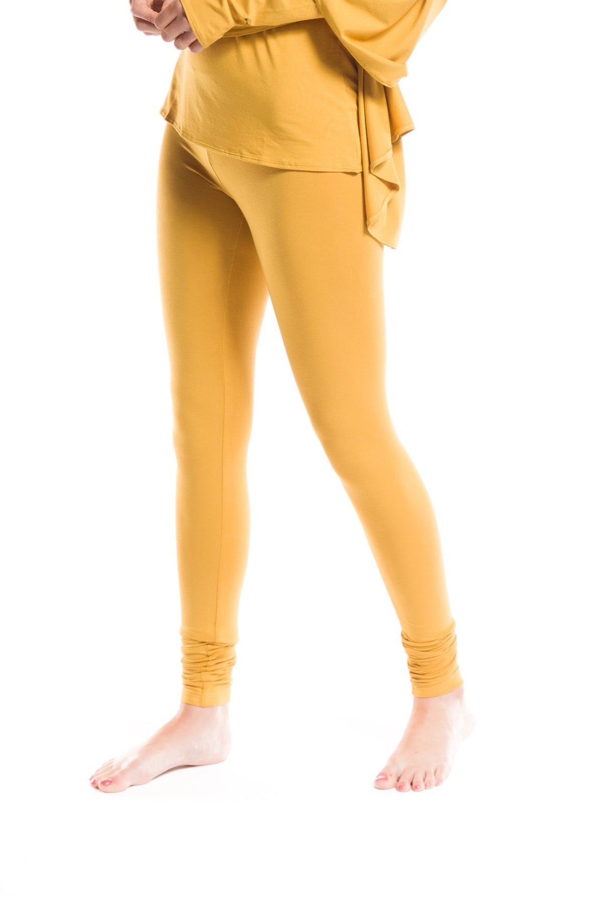 BAMBOO LONG LEGGINGS TIBETAN YELLOW