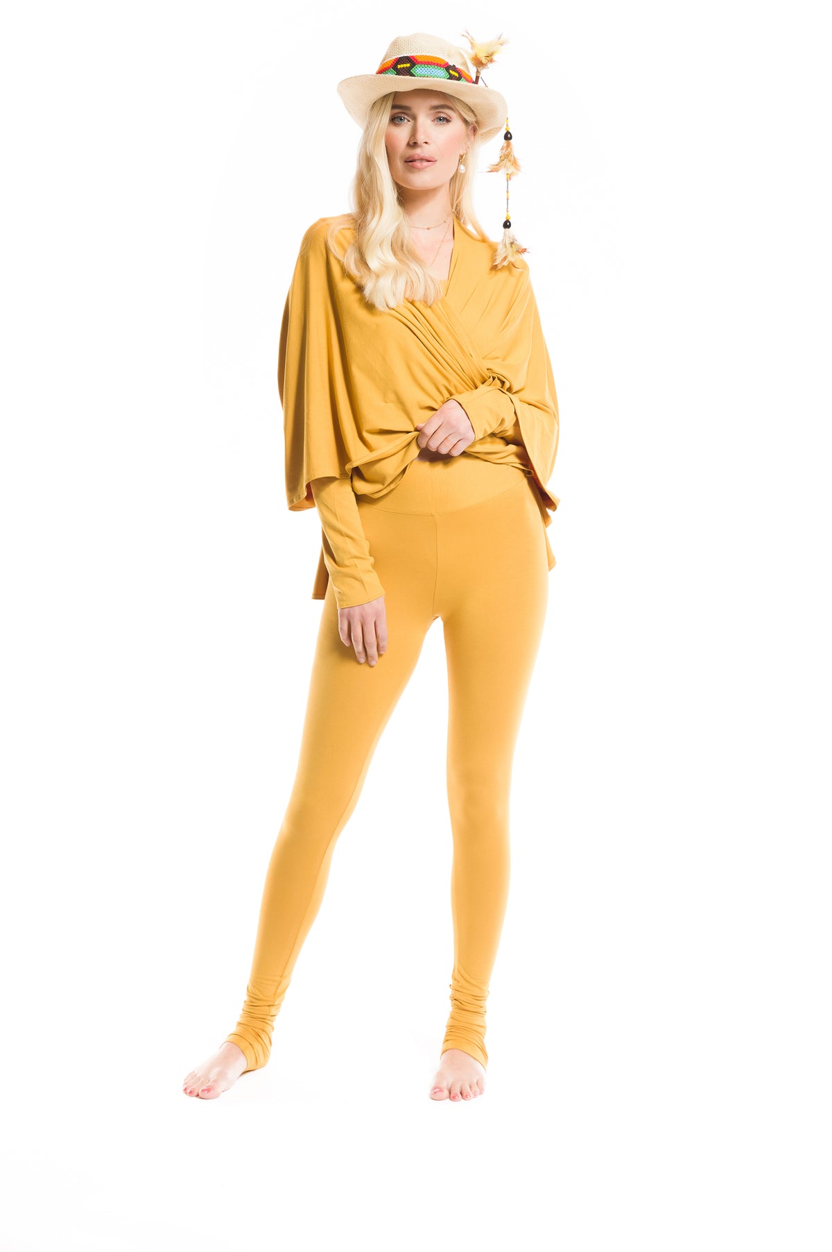 BAMBOO LONG LEGGINGS TIBETAN YELLOW