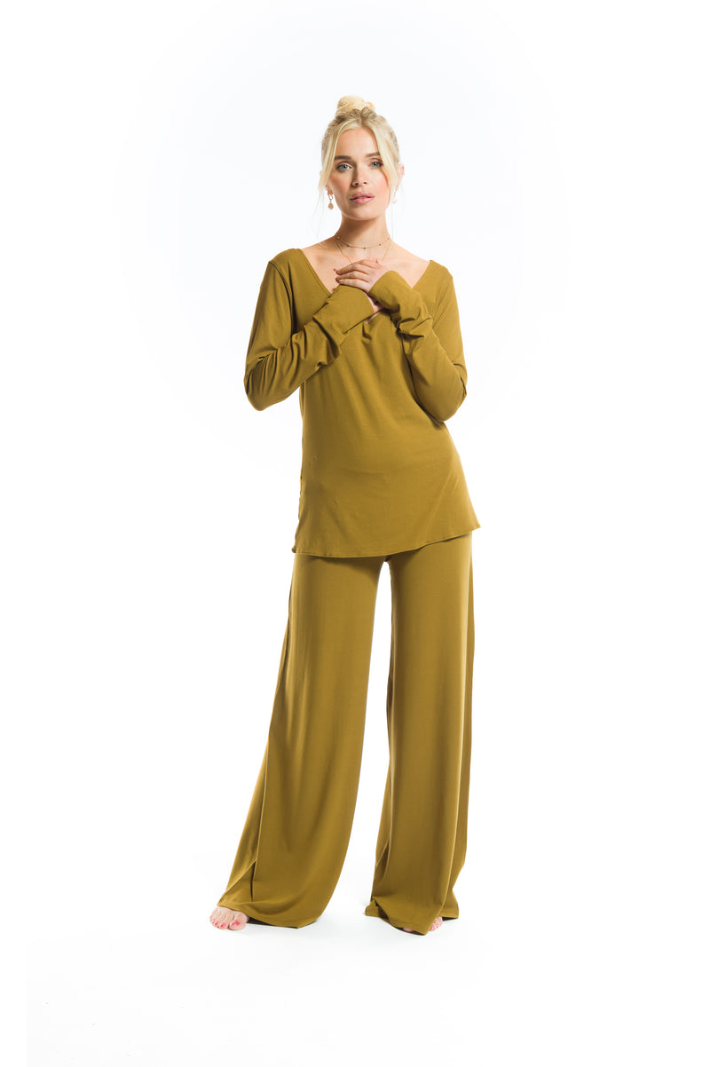 PALAZZO PANTS PISTACHIO