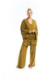 BAMBOO PALAZZO PANTS PISTACHIO