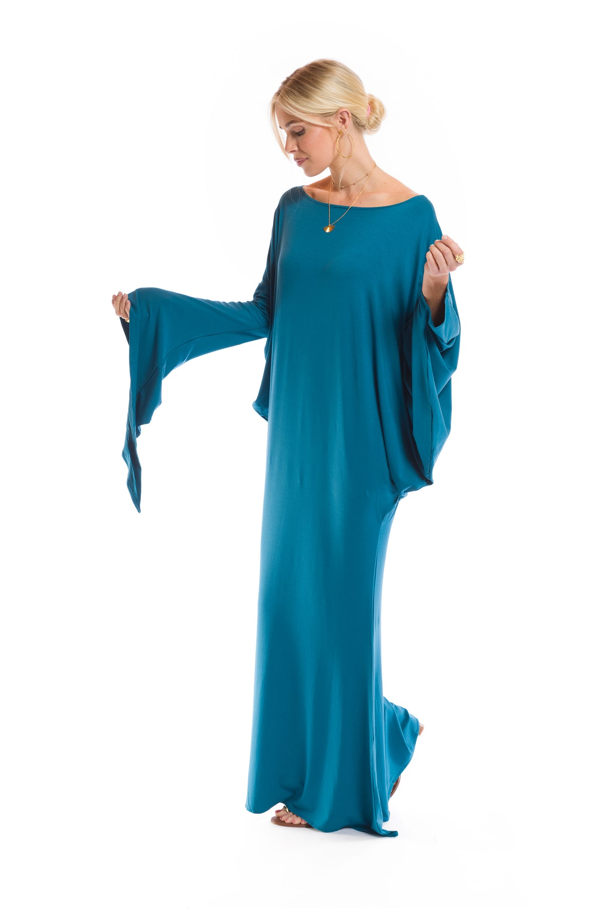 GRECIAN DRESS TEAL