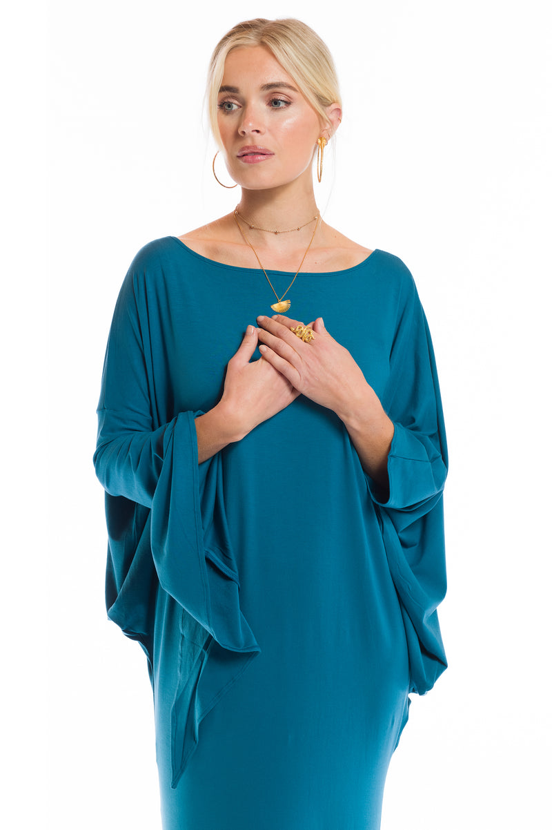 GRECIAN DRESS TEAL