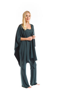 BAMBOO WRAP TOP OCEAN GREEN