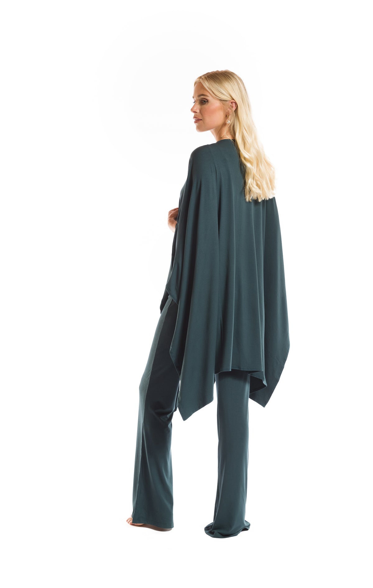 BAMBOO WRAP TOP OCEAN GREEN