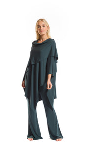 BAMBOO WRAP TOP OCEAN GREEN