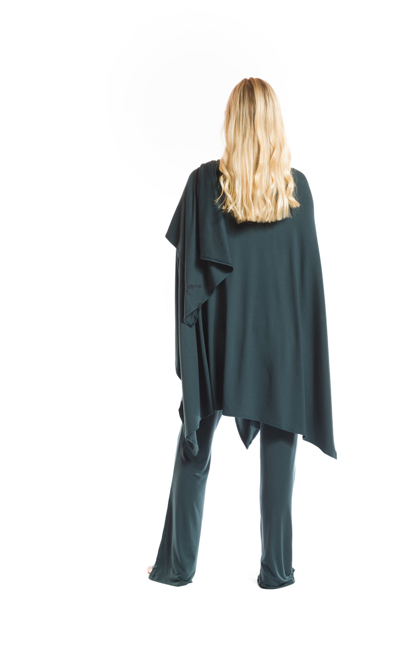 BAMBOO WRAP TOP OCEAN GREEN