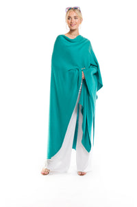 100% 4 PLY AVALON CASHMERE CAPE AQUA