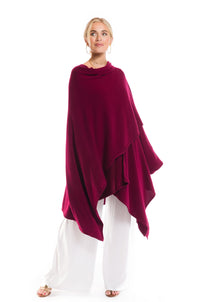 2 PLY AVALON CASHMERE CAPE BURGUNDY