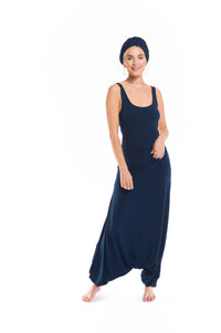 BAMBOO FITTED JUMPSUIT NAVY