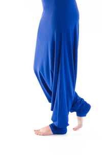 BAMBOO FITTED JUMPSUIT COBALT BLUE