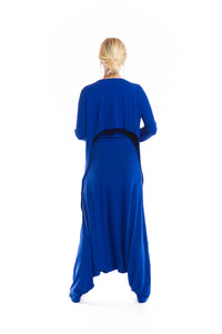 BAMBOO FITTED JUMPSUIT COBALT BLUE