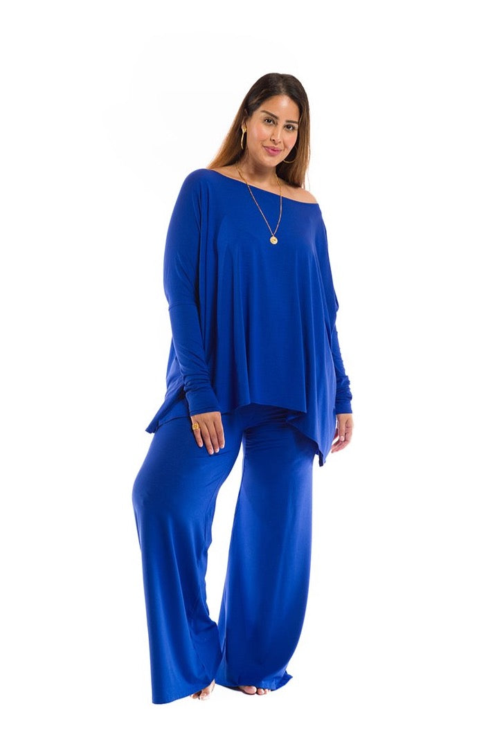 PALAZZO PANTS COBALT BLUE