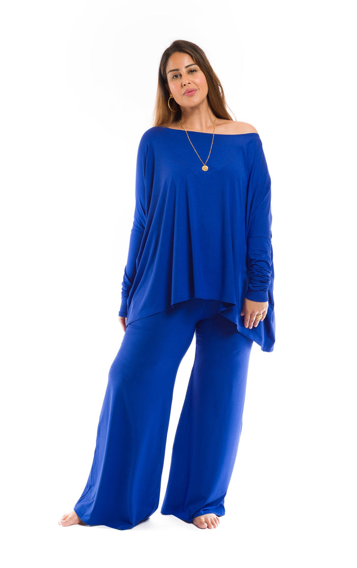 PALAZZO PANTS COBALT BLUE