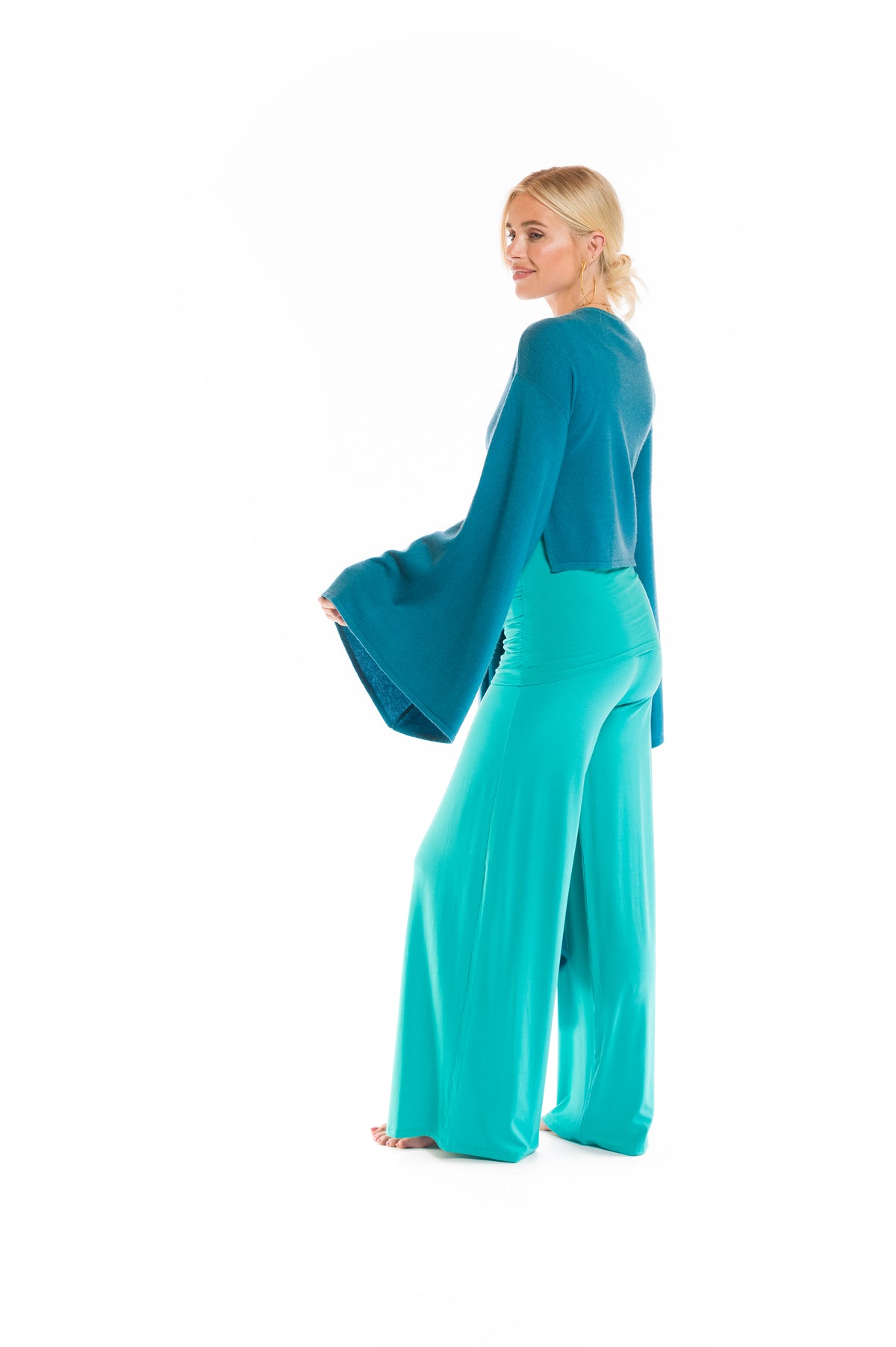 PALAZZO PANTS TURQUOISE