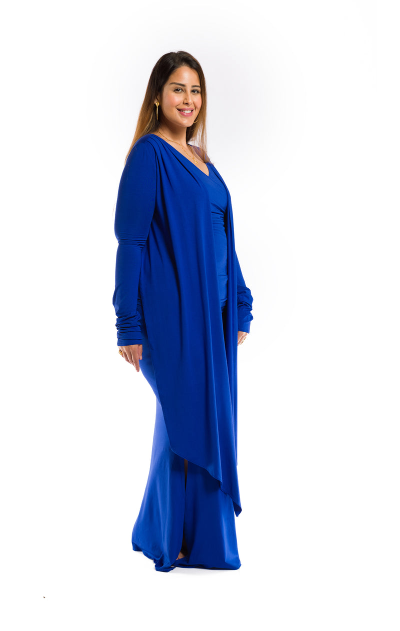 DRAPE SHRUG COBALT BLUE