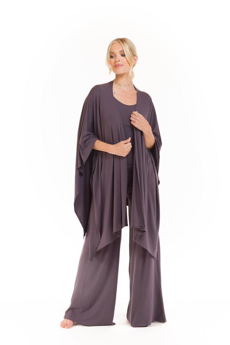 BAMBOO WRAP TOP CHARCOAL