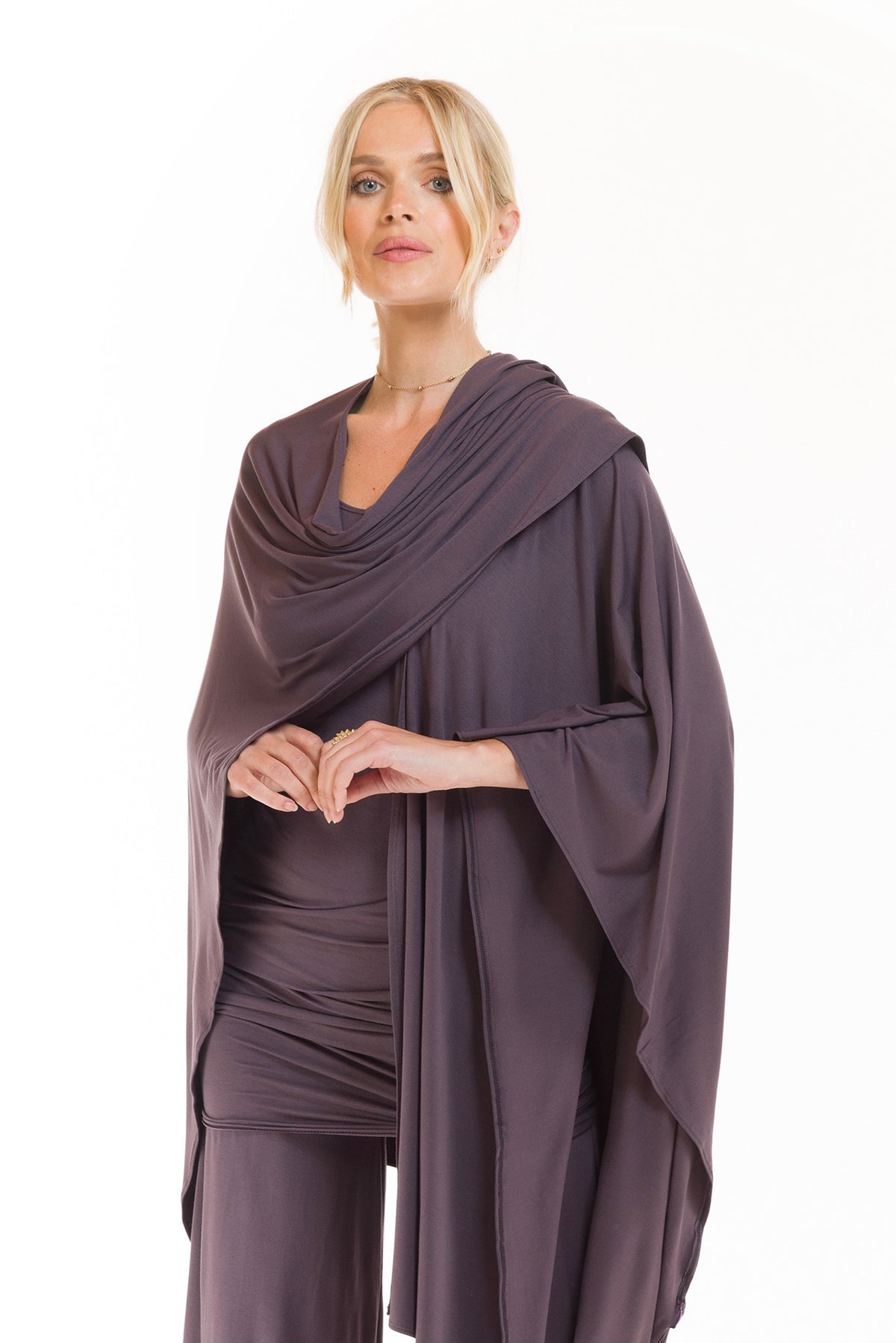 BAMBOO WRAP TOP CHARCOAL