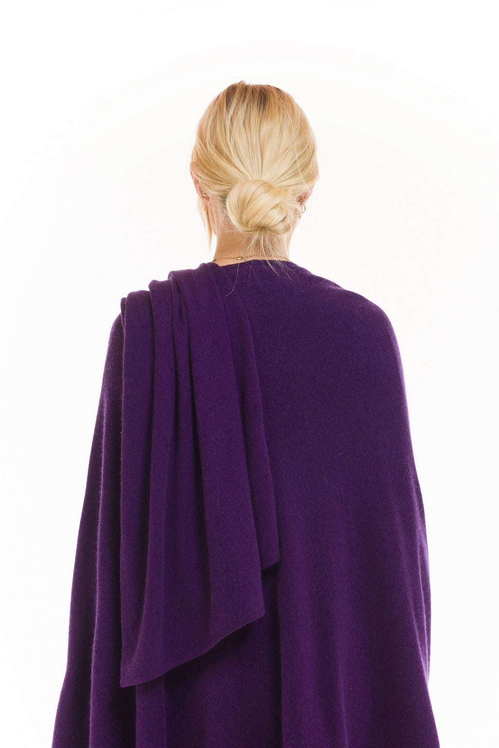 4 PLY AVALON CASHMERE CAPE PURPLE