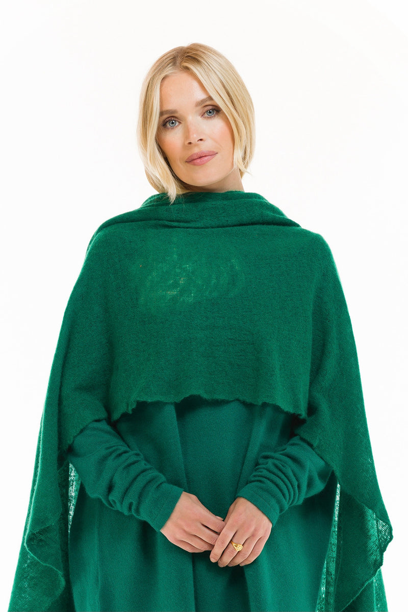 CASHMERE BOAT NECK JUMPER EMERALD