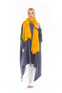 CASHMERE FELTED SCARF TIBETAN YELLOW