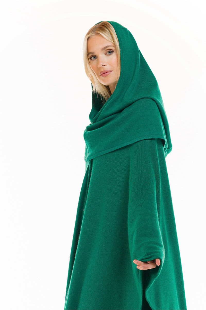 2 PLY CASHMERE SNOOD EMERALD GREEN